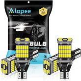 Alopee 921 LED Bulb Reverse Light, 912 921 Bulb Non Polarity Canbus Error Free for Car T15 579 W16W LED Reverse Lights, Backup Lights, 45SMD 4014 Chips, 12~18V DC Pack of 4